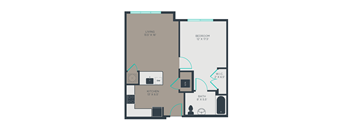 1F-HC Floor Plan at Link Apartments® Manchester, Richmond, Virginia