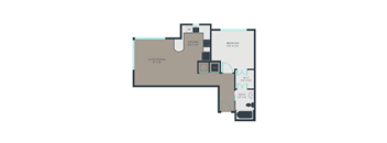 1H Floor Plan at Link Apartments® Manchester, Virginia
