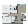 2C Floor Plan 2C Floor Plan at Link Apartments® Manchester, Richmond, 23224