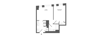 A1 Floor Plan at Link Apartments® QPN, Long Island City, NY