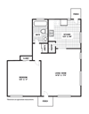 1 Bedroom 1 Bath B Floor Plan 1 Bedroom 1 Bath B Floor Plan at Glen Lennox Apartments, Chapel Hill, 27514