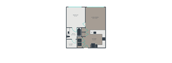 A1 Floor Plan at Link Apartments® Brookstown, Winston Salem, NC