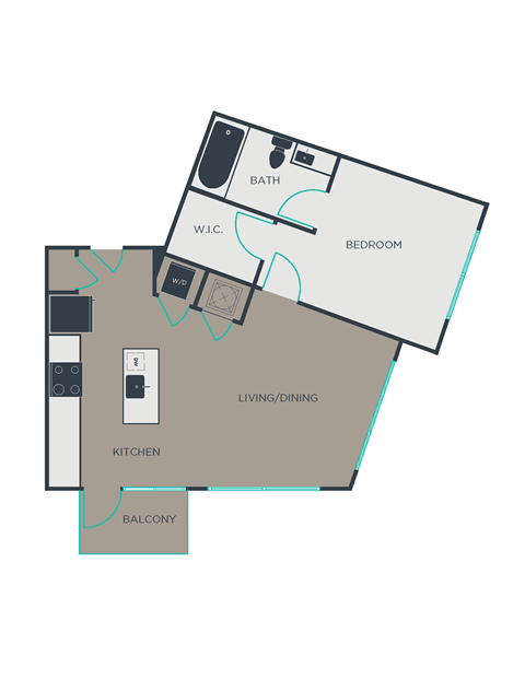 A3 Floor Plan at Link Apartments® Brookstown, North Carolina
