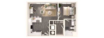 1 bed 1 bath H at Link Apartments® NoDa 36th Apartments, Charlotte, North Carolina