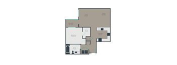 A5 Floor Plan at Link Apartments® Brookstown, Winston Salem, North Carolina