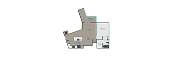 A6 Floor Plan at Link Apartments® Brookstown, Winston Salem