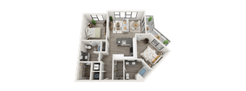 B3.1 Floor Plan at Link Apartments® Montford, Charlotte, NC