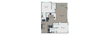 B4 Floor Plan at Link Apartments® Brookstown, Winston Salem, NC