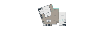 B5 Floor Plan at Link Apartments® Brookstown, Winston Salem, NC, 27101