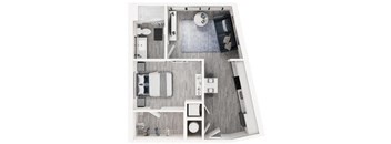 A1 ALT Floor Plan at Link Apartments® Calyx, North Carolina