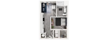 A1A Floor Plan at Link Apartments® Calyx, North Carolina, 27517