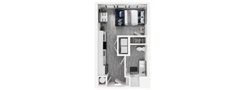 S1A Floor Plan at Link Apartments® Calyx, Chapel Hill North Carolina