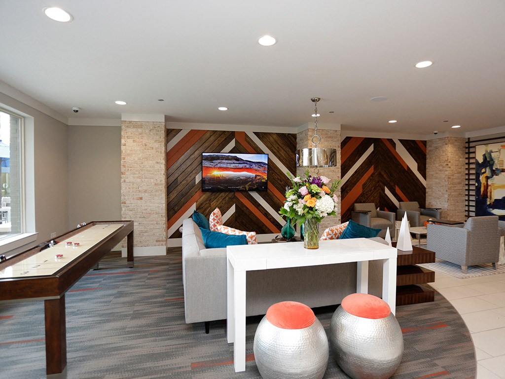 Interactive Clubhouse at Link Apartments® West End, Greenville, 29601