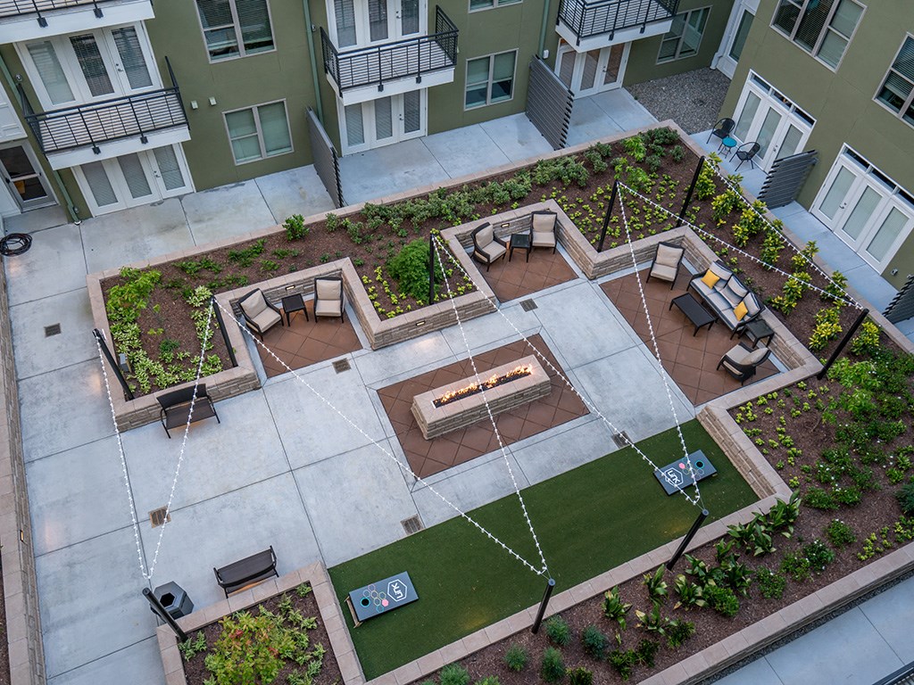 Aerial View OF Courtyard at Link Apartments® Glenwood South, Raleigh, 27603