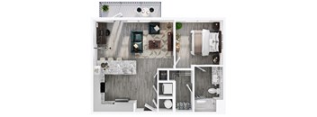 1 bed 1 bath F at Link Apartments® CYKEL Apartments, North Carolina, 28208