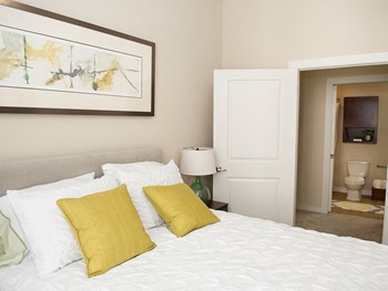 Large Bedroom En-Suite Bathroom at Link Apartments® Manchester, Virginia - Photo Gallery 7