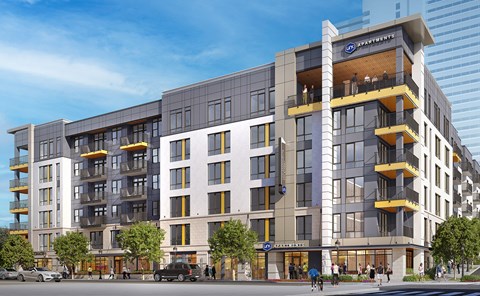 Brand new building with Winston Skyline views at Link Apartments® 4th Street, North Carolina, 27101