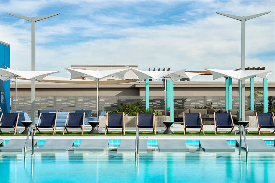 Swimming Pool With Relaxing Sundecks Swimming Pool With Relaxing Sundecks at Link Apartments® Canvas, Atlanta