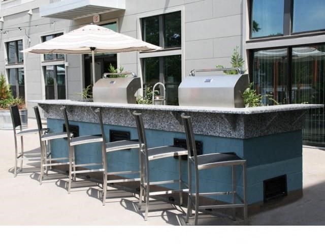 Barbecue And Grilling Station Barbecue And Grilling Station at Link Apartments® Canvas, Atlanta, GA