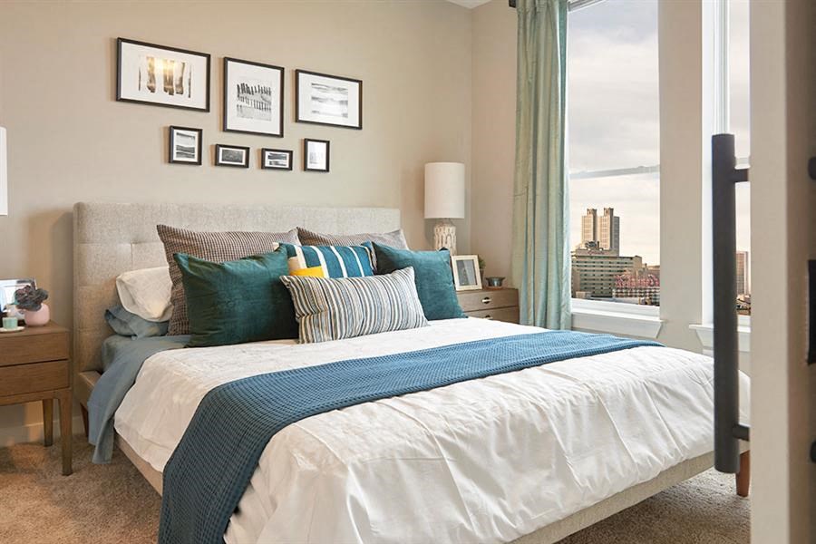 Spacious Bedroom With Comfortable Bed Spacious Bedroom With Comfortable Bed at Link Apartments® Canvas, Atlanta, 30312