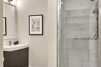 Spa Inspired Bathroom at The George & The Leonard, Atlanta, 30312