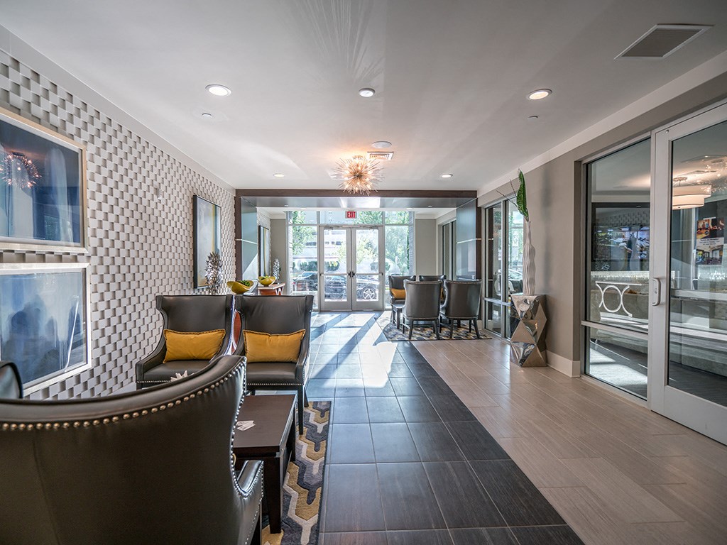 Lobby Area at Link Apartments® Glenwood South, Raleigh, NC