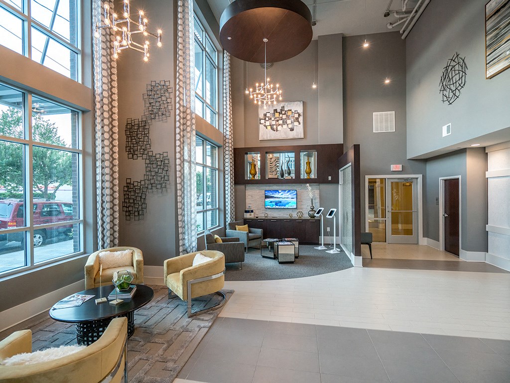 Interactive Clubhouse at Link Apartments® Glenwood South, Raleigh, NC