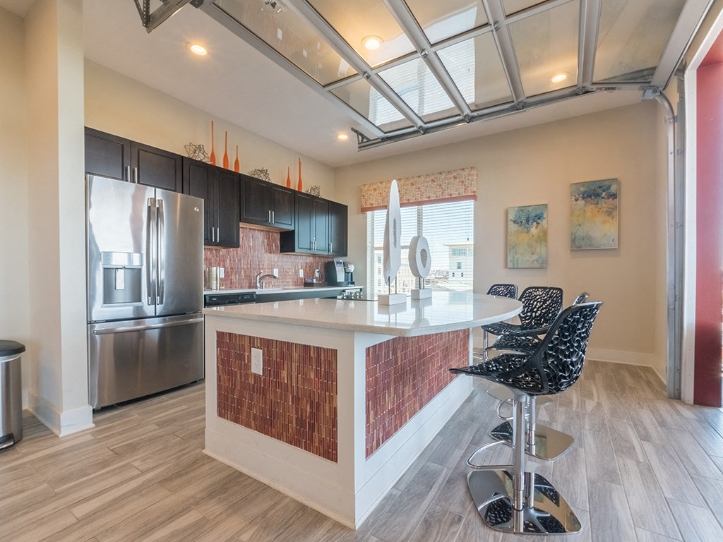 Lounge Area at Link Apartments® West End, Greenville, South Carolina