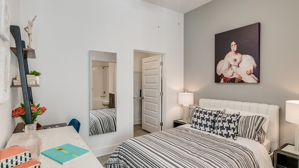 Studio bedroom Studio bedroom at Link Apartments® Grant Park, Atlanta, GA