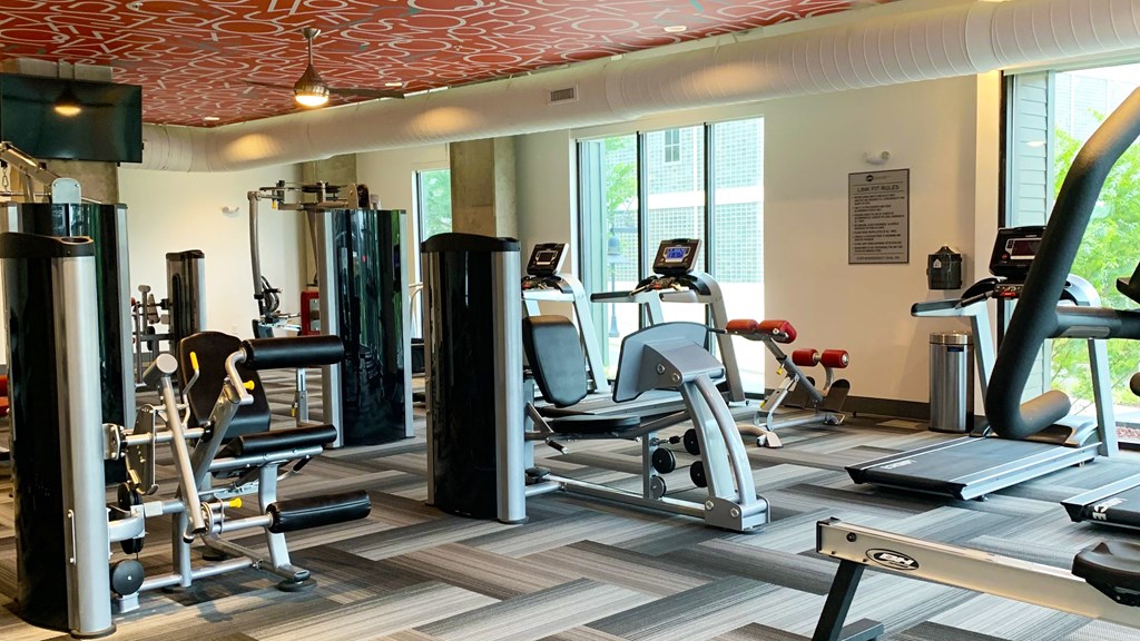 Fitness Center at Link Apartments Innovation Quarter, Winston Salem, NC