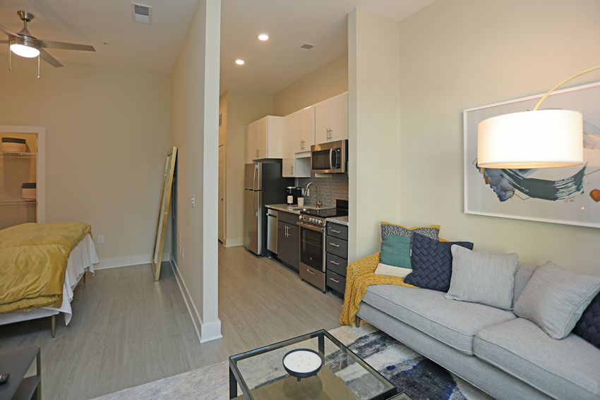 Gorgeous Bedroom View Gorgeous Bedroom View at Link Apartments Innovation Quarter, North Carolina - Photo Gallery