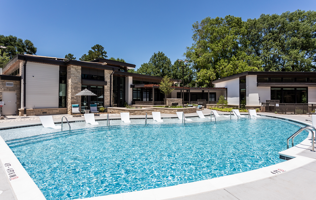 Pool area1 at Link Apartments® Linden, Chapel Hill, NC, 27517