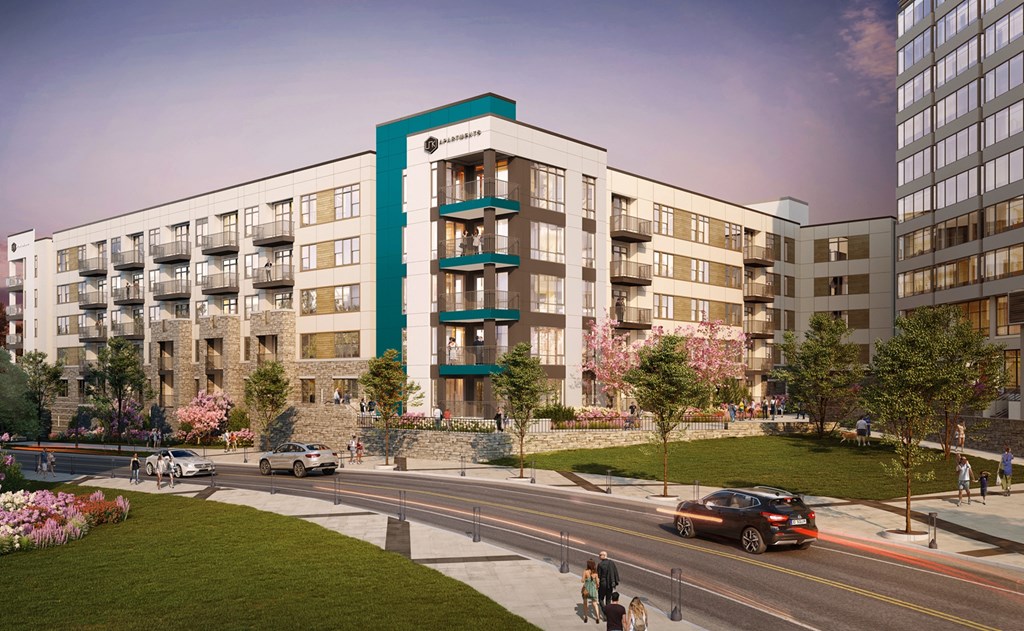 Stunning new apartment exterior  at Link Apartments® Montford, Charlotte, North Carolina