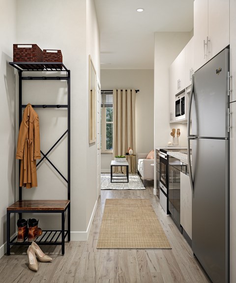 A Modern Apartment Entry Way