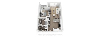 A2 Floor Plan at Link Apartments® H Street, Washington
