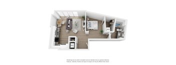 A4 Floor Plan at Link Apartments® H Street, Washington, 20002