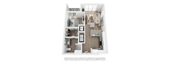 A5A Floor Plan at Link Apartments® H Street, Washington