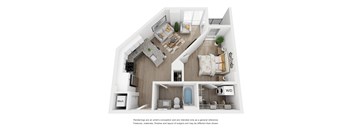 A8 Floor Plan at Link Apartments® H Street, Washington, Washington