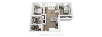 AD1 Floor Plan at Link Apartments® H Street, Washington