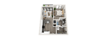 A1 Floor Plan at Link Apartments® Montford, Charlotte, North Carolina