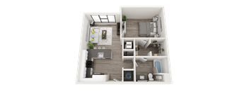 A3 Floor Plan at Link Apartments® Montford, Charlotte, North Carolina