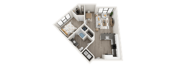 A4_A Floor Plan at Link Apartments® Montford, North Carolina, 28209