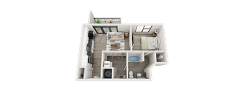 J3 Floor Plan at Link Apartments® Montford, Charlotte, NC