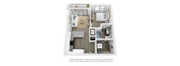 One bed one bath apartment at brand new building, Link Apartments Broad Ave in Memphis, TN.  at Link Apartments® Broad Ave, Memphis, 38112