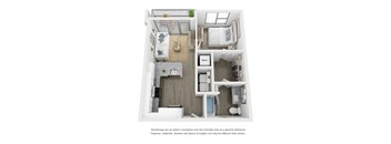 A2 Floor Plan at Link Apartments® Broad Ave, Tennessee