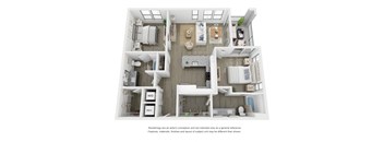 B3 Floor Plan at Link Apartments® Broad Ave, Memphis, 38112