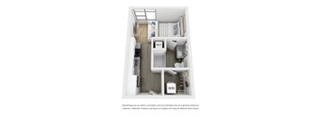 S1 Alt Floor Plan at Link Apartments® Broad Ave, Memphis, Tennessee