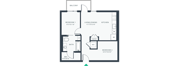 a blueprint of a floor plan of a house