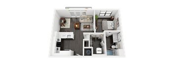 A3 Floor Plan at Link Apartments® Mint Street, Charlotte, NC