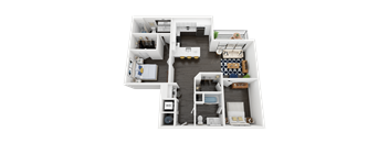 B2 Floor Plan at Link Apartments® Mint Street, Charlotte, North Carolina